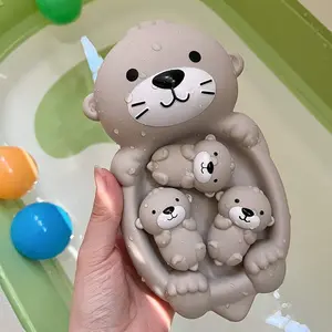 Cute Animal Family Bathtub Decor Set, Floats on Water, Adds Fun to Bath Time, Perfect for Bathroom Entertainment, Play and Pool Parties