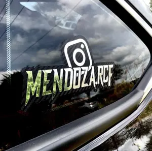 Carbon Fiber Decal for Instagram | Social Media Name Custom Vinyl Sticker | Instagram Tag | Car Decal | Custom Decal car sticker