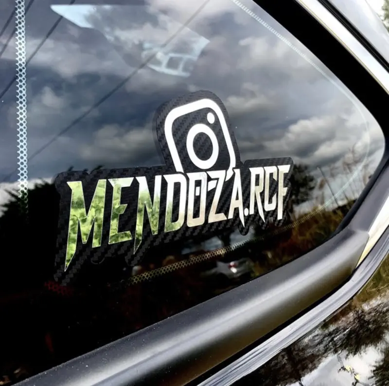 Carbon Fiber Decal for Instagram | Social Media Name Custom Vinyl Sticker | Instagram Tag | Car Decal | Custom Decal car sticker