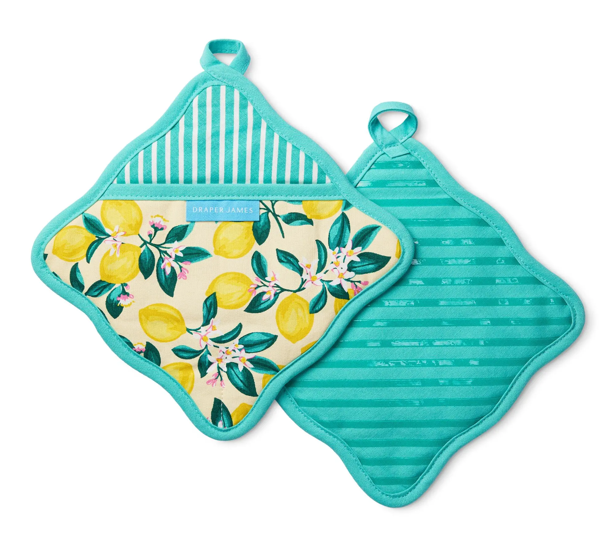 Draper James Lemon Blossom Potholder 2-Pack Set