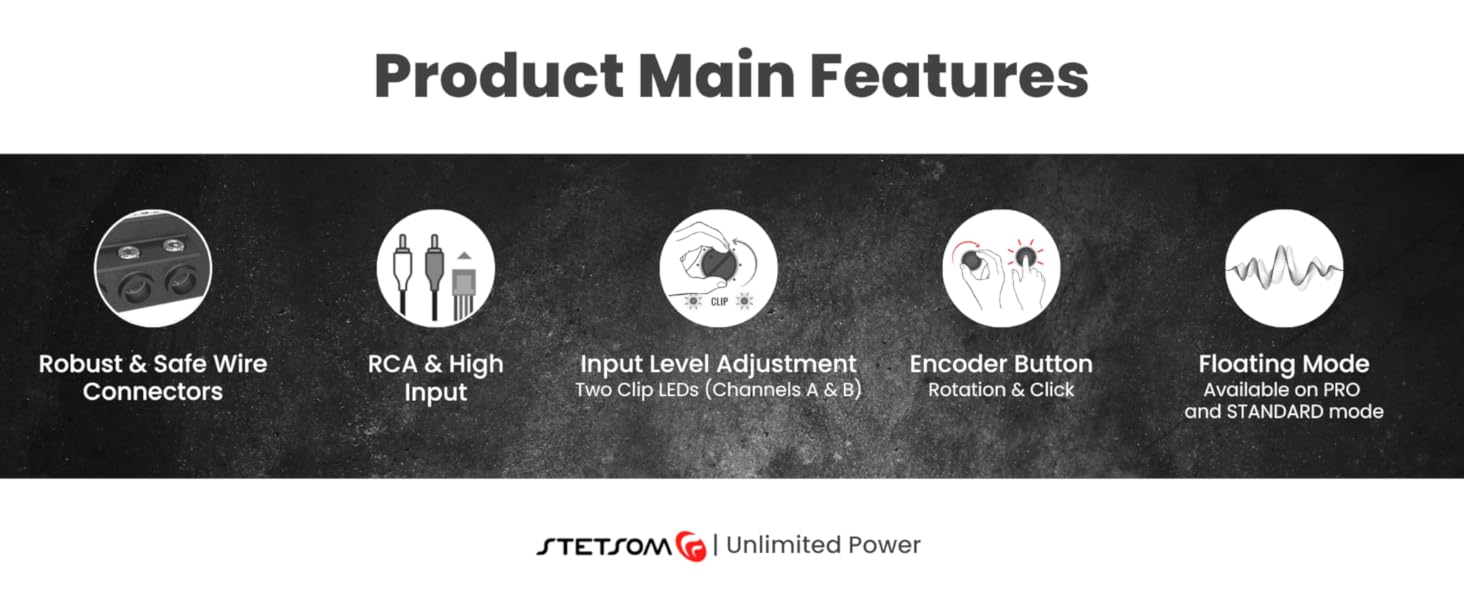 Stetsom STX2448 FLOATING Full Professional DSP Digital Signal Processor PRO, Crossover & Equalizer, Remote Sequencer 2.4
