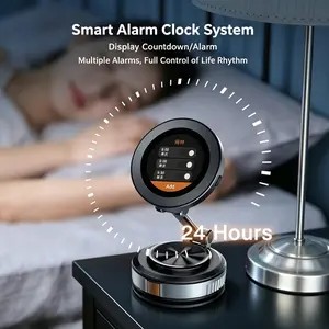 Vacuum Magnetic Car Phone Holder with Display Screen, Bluetooth Photo Slideshow, Desktop Digital Photo Frame