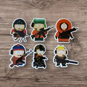 Tactical South Park Sticker Pack Featuring Iconic Characters with Guns