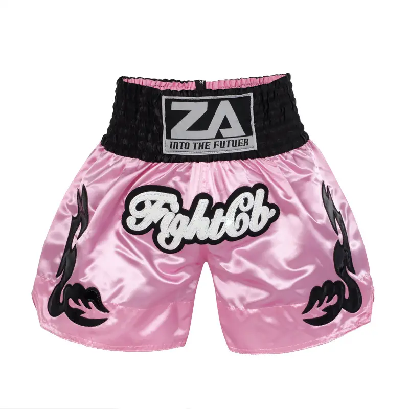 Pink black waist Muay Thai pants