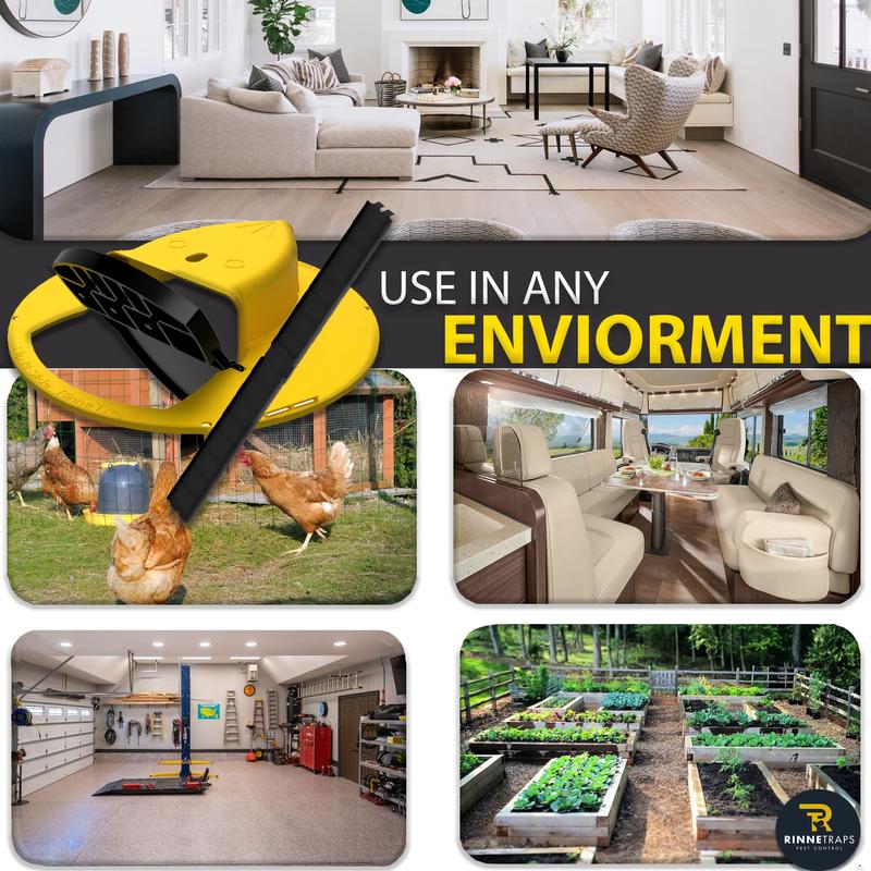 Bucket Mouse Traps Flip Lid 5 Gallon Auto Reset Reusable Humane Mice Rat Traps for Indoor Outdoor 3 Pack Pet Friendly Easy To Use Multi-Scene Application