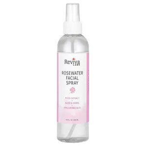 Reviva Labs Rosewater Facial Spray, Normal to Dry  Skin, 8 fl oz (236 ml)