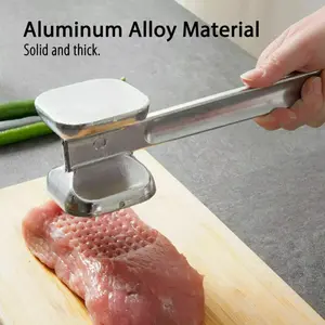 9" Double Side Meat Tenderizer Steak Mallet Food Hammer Beef Pork Kitchen Tool Utensils