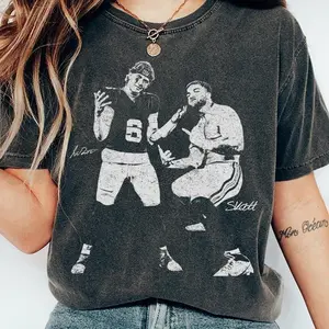 Jaxson Dart & Cam Skattebo Step Brothers Vintage Comfort Colors Shirt, New York Football Meme Retro T-Shirt, Game Day Rap Tee, Sport Y2k Tee