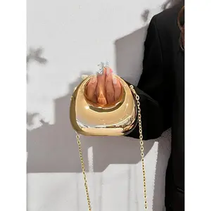 Women’s Mini Evening Bag, Elegant Chain Shoulder Crossbody, Fashionable Versatile Tote for Daily Use, Trendy Stylish Mini Handbag