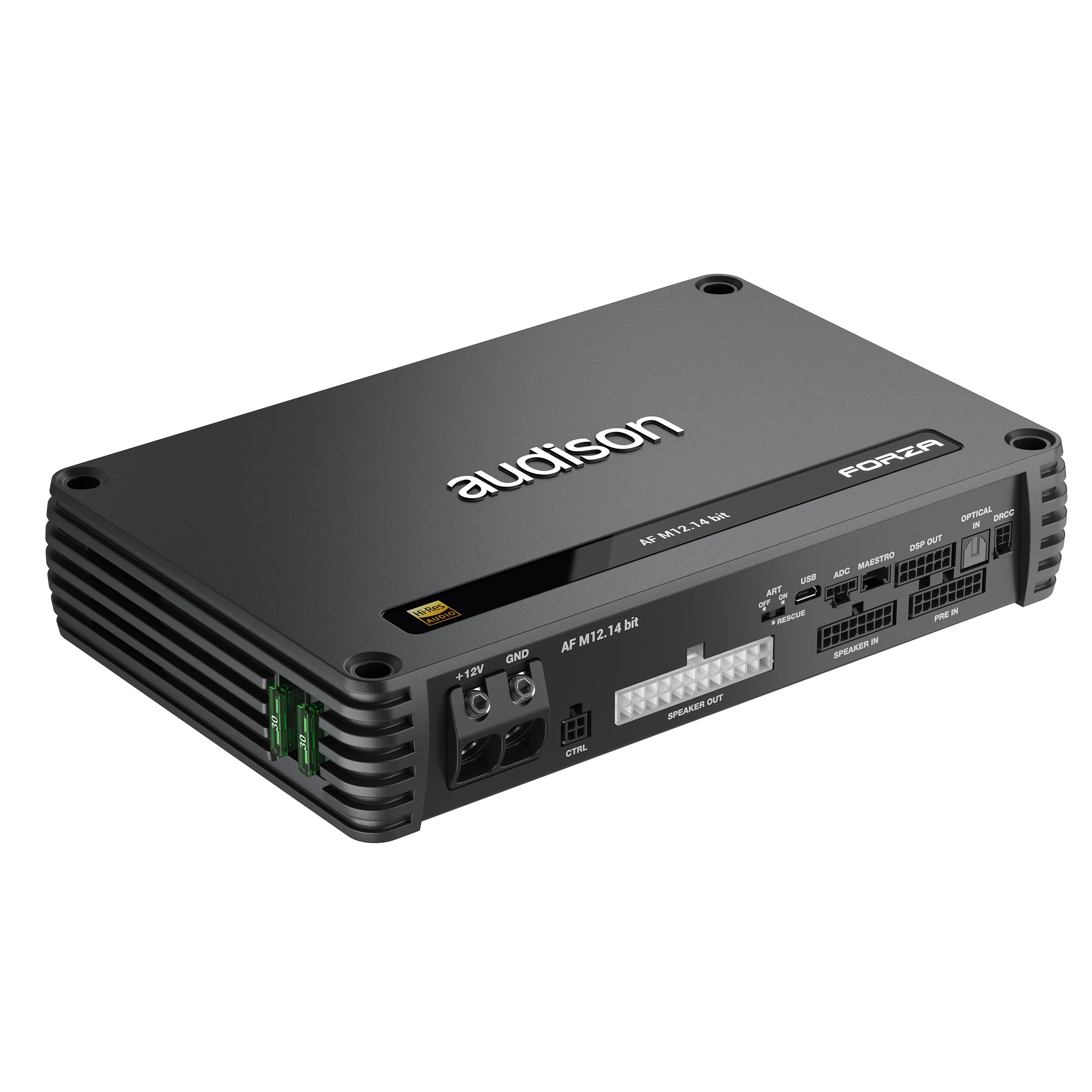 Audison AF M12.14 bit 12-Channel Class-D DSP Amplifier, 60W x12 RMS @4Ω