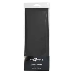 Tissue Paper Solid Black (5 Sheets)