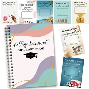 University Survival Gift Card Book, Creative Cash Gift for Students, Teens, Young Adults, Perfect Graduation or Back-To-School Present