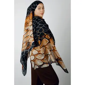 Sea Turtle Print Modal Hijab