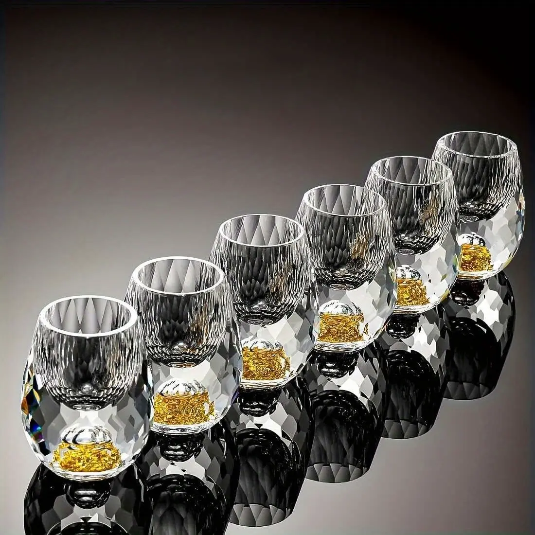 Whiskey Glass, 0.5 Oz/15 Ml, Exquisite Handcrafted Spirits Glass, Suitable for Vodka, Home Bar Décor, Non-Lead Crystal Glass, Drinkware, Premium Drinking Glasses