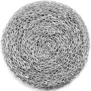 VEVOR Proof Coil Chain,  3/16" x 250', 1100 lbs Safe Working Load, Zinc Plated Proof Tested Coil Chain with Two Quick Links, Galvanized Carbon Steel Link Chain for Towing, Hanging, Camping, Pet Towing