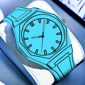 Anime-style analog quartz watch with2D illusion design, pure black siliconecase, an excellent choice for trendystreetwear accessores