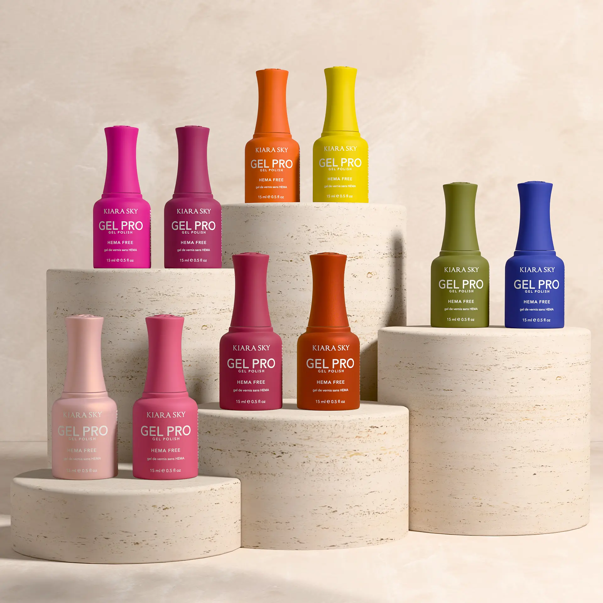 Kiara Sky Gel Pro - HEMA-Free + TPO Free Nail Gel Polish | Intense Pigmentation, Long-Lasting Wear 15ml