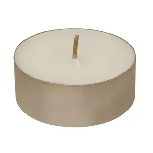 LumaBase Set of 24 Extra Large Tea Light Candles