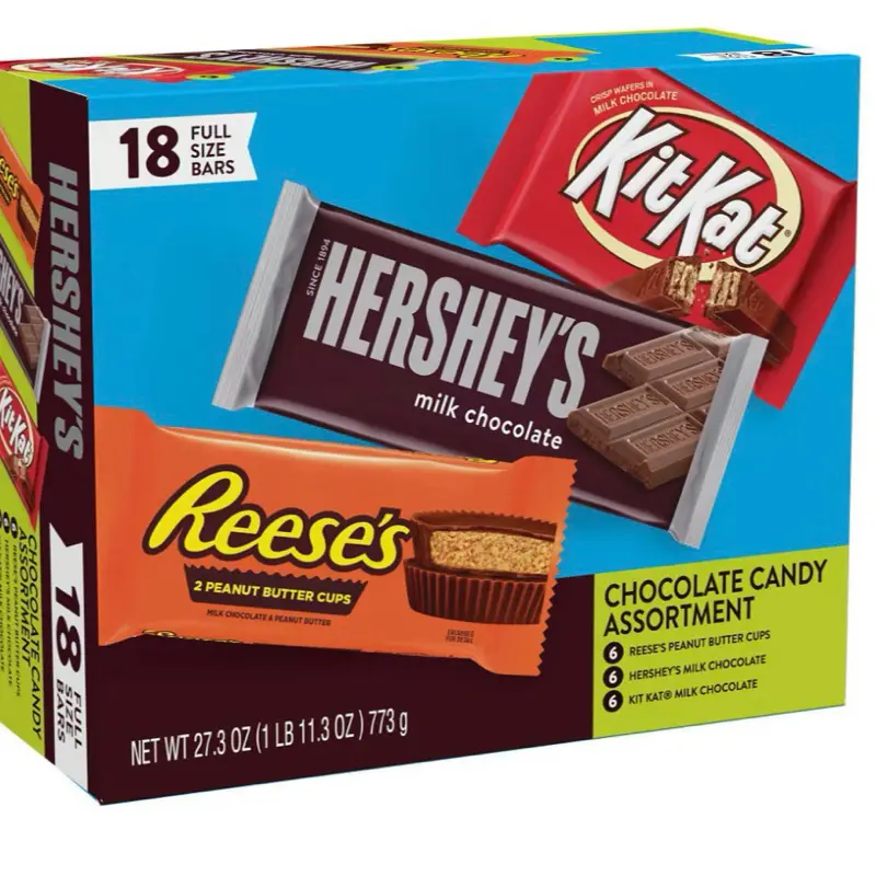 Hershey's 18-Bar Variety Pack - Choco Snacks, Including KitKat Bars