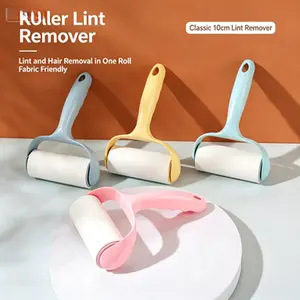 Sticky Lint Remover Roller, Disposable Peel-off Roll Brush, Efficient Hair Dust Cleaner with Replacement Paper for Daily Home Use