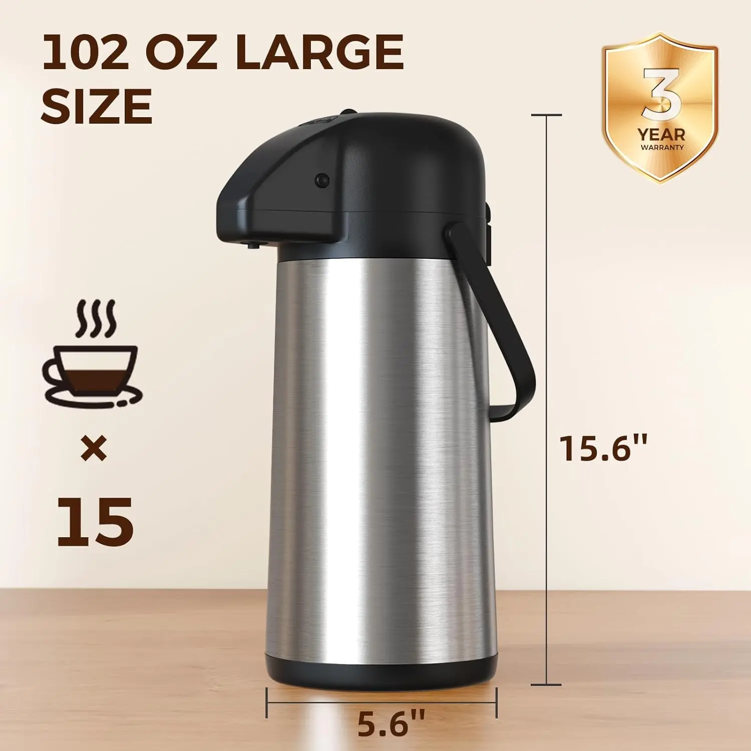 a thermos bottle AAA.com l Thermos l 1.2 L Stainless Steel Beverage Bottle
