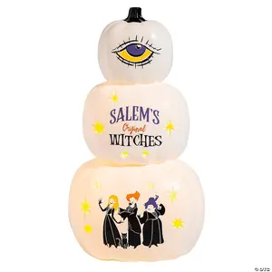 18" Hocus Pocus Lighted Stacked Pumpkins
