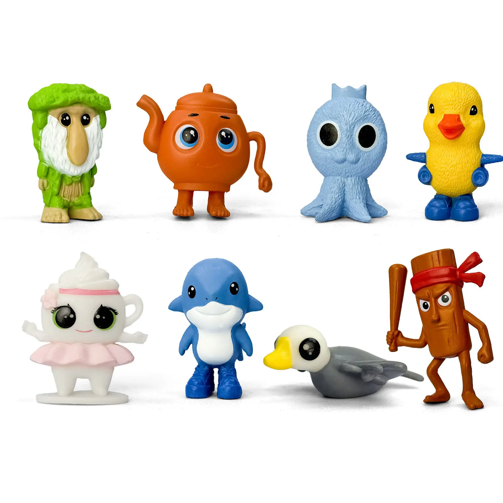8PCS Italian Brainrot Action Figure,Tralalero Tralala Figures Toys, Fun Brain Rot Toys for Kids, Birthday Party Favors,Collectible Brain-Rot Toy Gift for Fans ,Cake Toppers Party Decorations