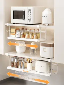 Expandable Cabinet Divider (Adjustable) – No Tools Needed Shelf Organizer for Kitchen, Pantry & Cupboard Storage, Spring Loaded Separator Board