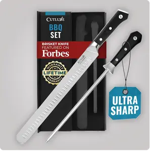 BBQ Knife Carving Set with Honing Rod BBQ Knife Carving Set with Honing Rod