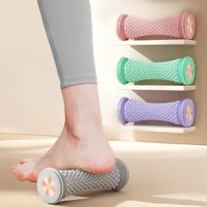 Foot Roller Massager, Portable Manual Massager Tool Body Care Comfort Pink