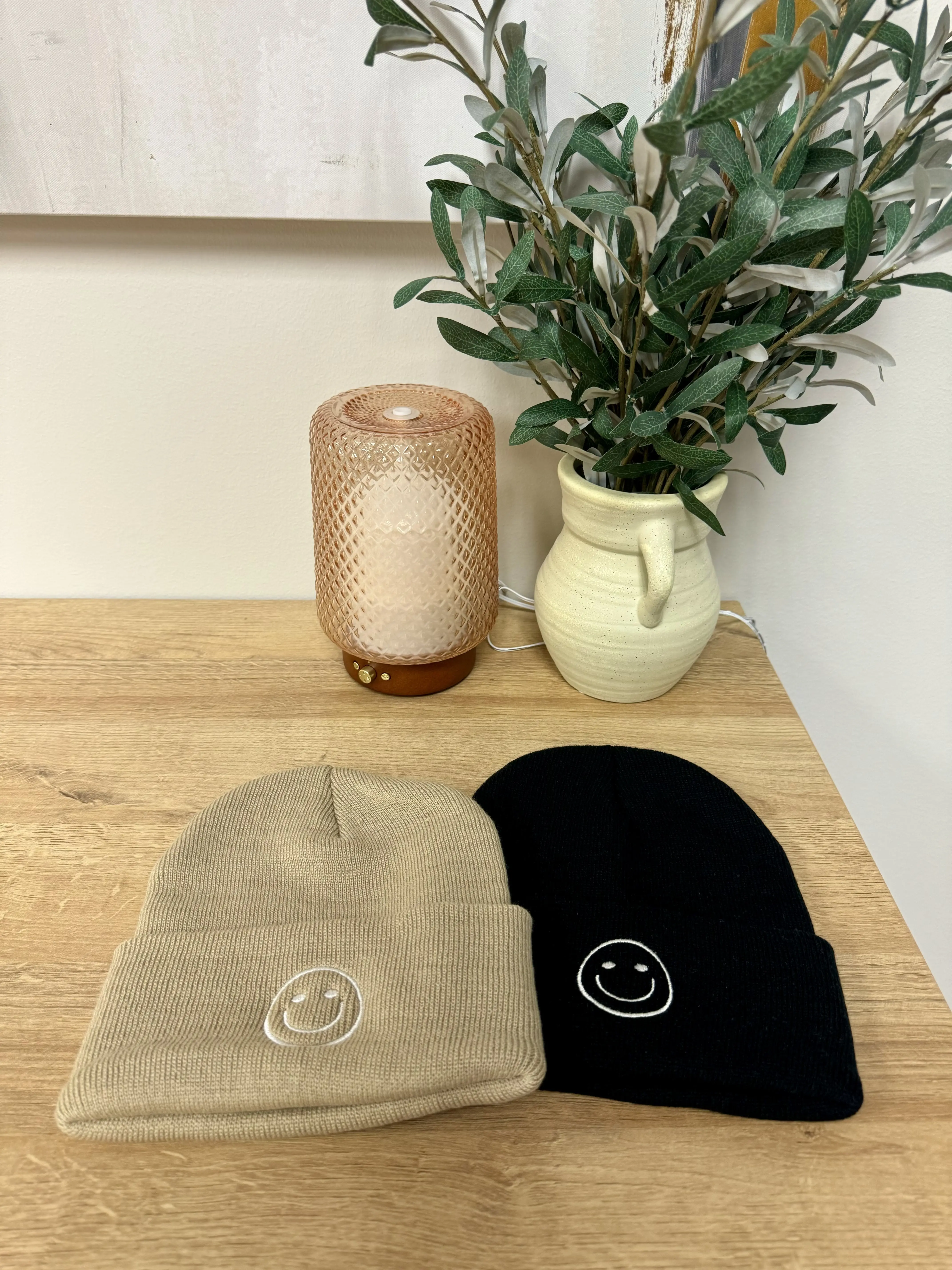Smiley face beanie