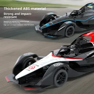 Cross-Border Meizhi Large Electric Remote Control Toy Racing Car with Lights USB Charging 2.4G Remote Control Children's Toy Sports Car