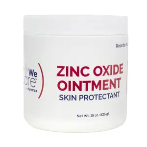 Dynarex 25% Zinc Oxide Ointment - Extra Strength Skin Protectant for Diaper Rash, Chafing, & Moisture Barrier (15 oz Jar)