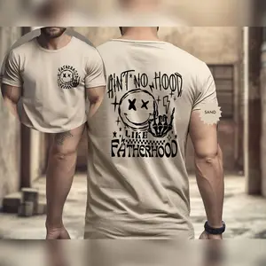 Ain't No Hood Like Fatherhood Shirt, Funny Dad Tshirt, Unique Fathers Day Gift, Retro Dad Tee, Dad Life Gift, New Dad Shirt