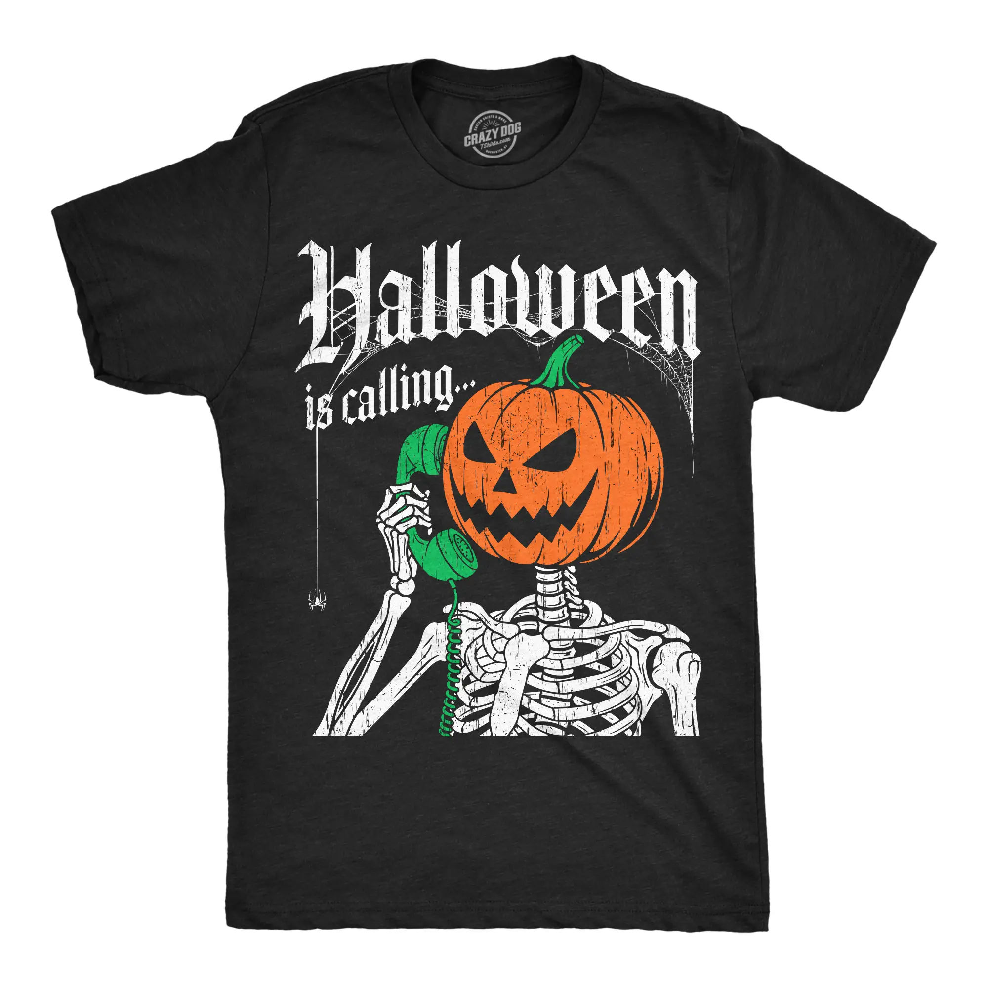 Mens Funny T Shirts Halloween Is Calling Sarcastic Skeleton Tee For Men Mens Funny T Shirts Cool Vintage Fashion T-Shirt Gift Classic Menswear Halloween Apparel for Men Novelty Tees for Guys Black -