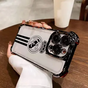 Football club logo Phone Case Protective Suitable for iPhone 17 16e 16 15 14 13 12 11 Mini Pro Max Air X XR XSMAX 8 7 Plus Anti Fall Transparent Soft Back Cover