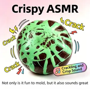 Chocolate Color Crispy Ball, Super Stress Relief Toy, Crunchy ASMR Sound, Slow Rebound Pressure Relief, Perfect Gift for Parties and Holidays