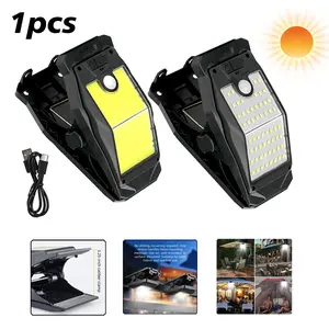 Clip Solar Lights Outdoor 58 LED Motion Sensor Lights 4 Modes IP65 Waterproof Wireless Security Light for Fence, Deck, Wall, Garage, Patio