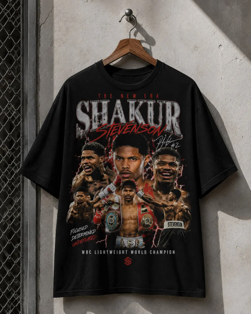 Shakur Stevenson Boxing Graphic T-Shirt, Vintage Fighter Streetwear Tee, Unisex Oversized Shirt