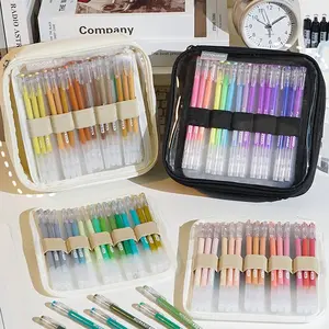 Large Capacity Multi-Layer Pencil Case, Transparent Visible Layer Storage, Multiple Colors Available, Durable and Wear-Resistant