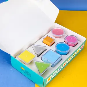 Hatwoo 8pcs/12pcs Geometric 3D to 2D Conversion Models - Durable Acrylic Math & Science Educational with Various Shapes, Area Observation Kit for Classroom, Homeschool, Curriculum (Pyramids, Cubes, Cylinders, Cones, ect.) - Geometric Learning Tools