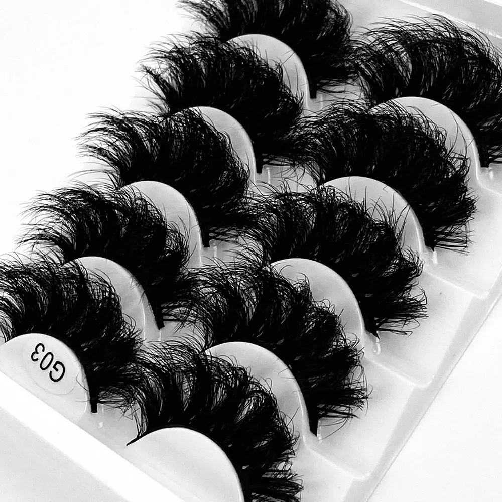 5 Pairs 8D fluffy false eyelashes for Dramatic Volume Eyelash dramatic false eyelashes fluffy thick false eyelashes makeup Cosmetic false lashes False Eyelash Set