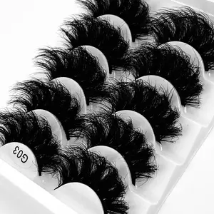 5 Pairs 8D fluffy false eyelashes for dramatic false eyelashes fluffy thick false eyelashes makeup Cosmetic false lashes