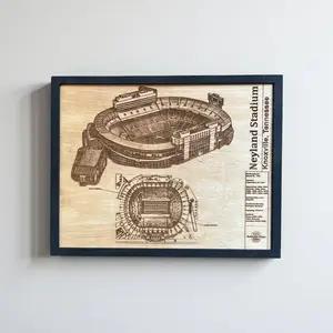 Neyland Stadium Knoxville, Tennessee College Football Stadium Wood Engraved Wall Art Neyland Decoration Room Decor Photo Ornaments Artistic