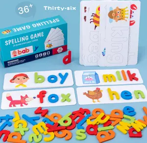 Letter Jigsaw Blocks, English Alphabet Early Education Cognitive Toys, with Color Recognition & Spelling Matching,TikTokShopBacktoSchool Wooden Puzzles Wooden Stacking Puzzle