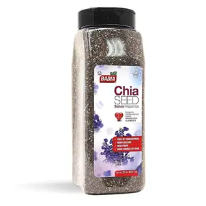 Badia Chia Seed, 22 oz – High Fiber, Omega-3, Protein, Energy Boost - Smoothies, Yogurt, Baking, Oatmeal