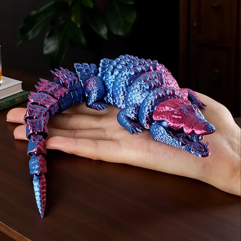 3D Printed Alligator Crocodile Stress Relief Toy