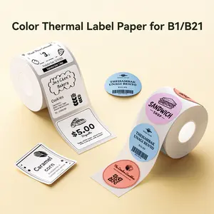 NIIMBOT Labels for B1/B21 Label Printer, Thermal Label Tape for Marson Jar/Bakery/Grocery/Barcode/Return Address/Small Business