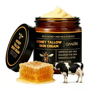 Honey Beef Tallow Skin Cream. Grass-Fed Beef Tallow Provides Deep Nourishment, And Honey Locks In Moisture. The Dual Effects Improve Rough Skin Texture, Making Daily Care More Reassuring.