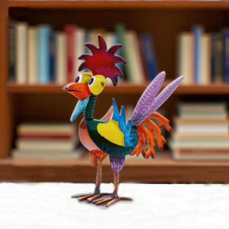 Metal-Strange Bird Outdoor Statue,Multi-color Animal Art Courtyard Decoration,Tabletop Ornaments Statue Decoration Crafts for Outdoor Lawn,Courtyard,Garden Sculptures Statues